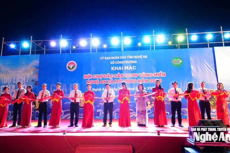 80 gian hàng tham gia Hội chợ Đặc sản OCOP vùng miền Nghệ An 2026 tại Cửa Lò