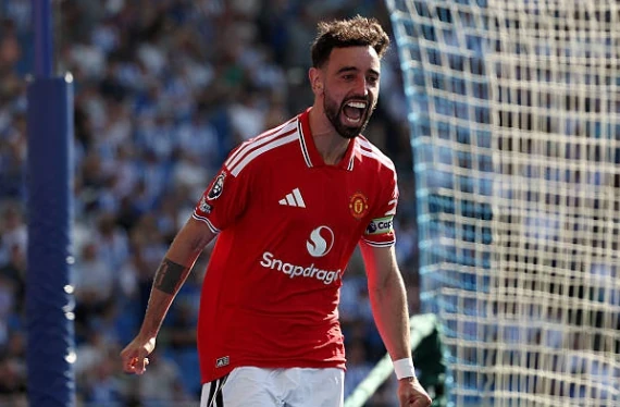 Bruno Fernandes phá kỷ lục Ngoại hạng Anh trong ngày MU thắng đậm Brighton 3-0