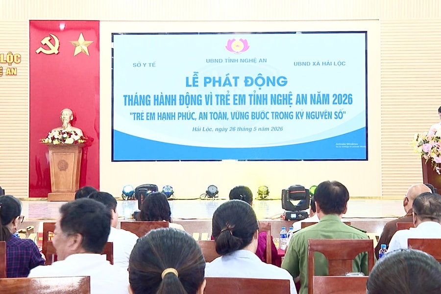 Nghệ An phát động Tháng hành động vì trẻ em năm 2026
