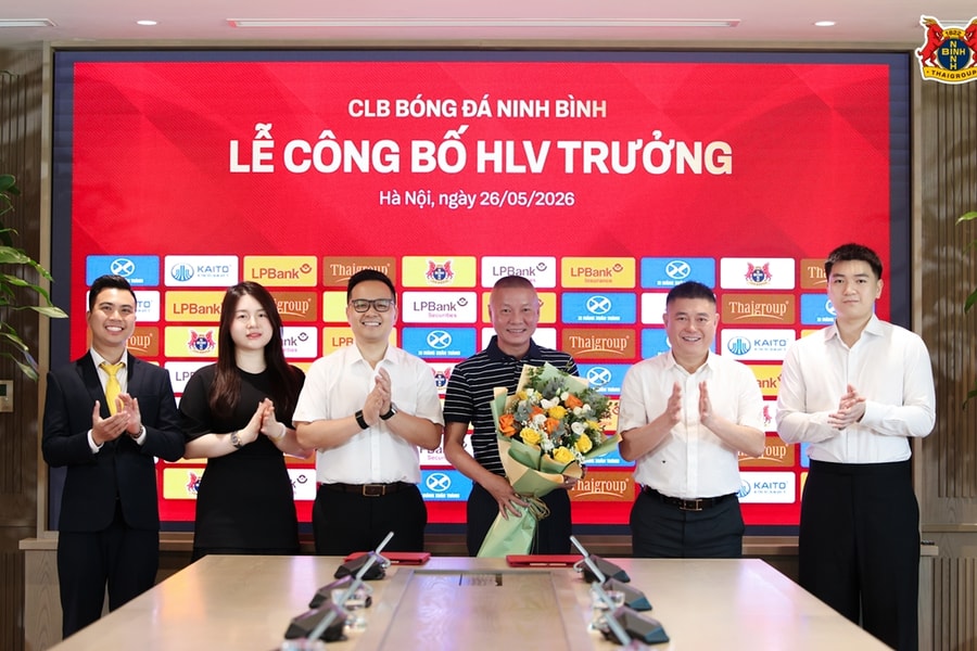 CLB Ninh Bình chính thức bổ nhiệm HLV Chu Đình Nghiêm với bản hợp đồng 3 năm