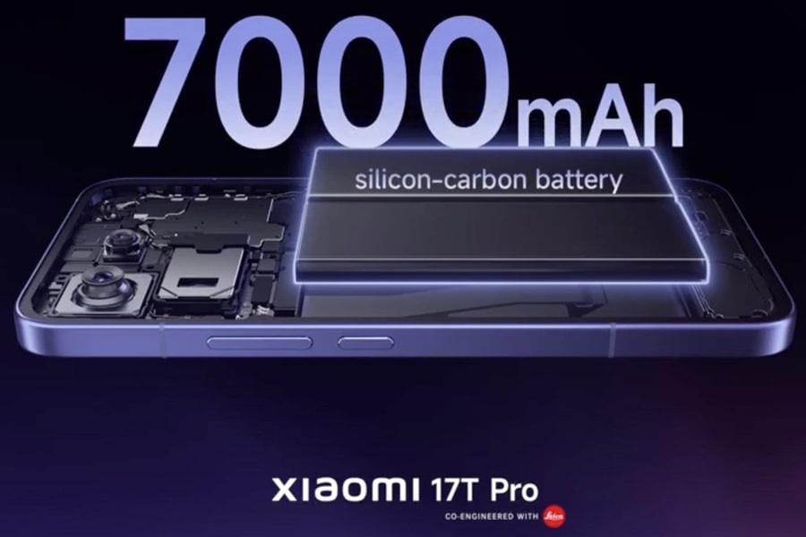 Xiaomi 17T Pro lộ diện với pin silicon-carbon 7,000 mAh và chip Dimensity 9500