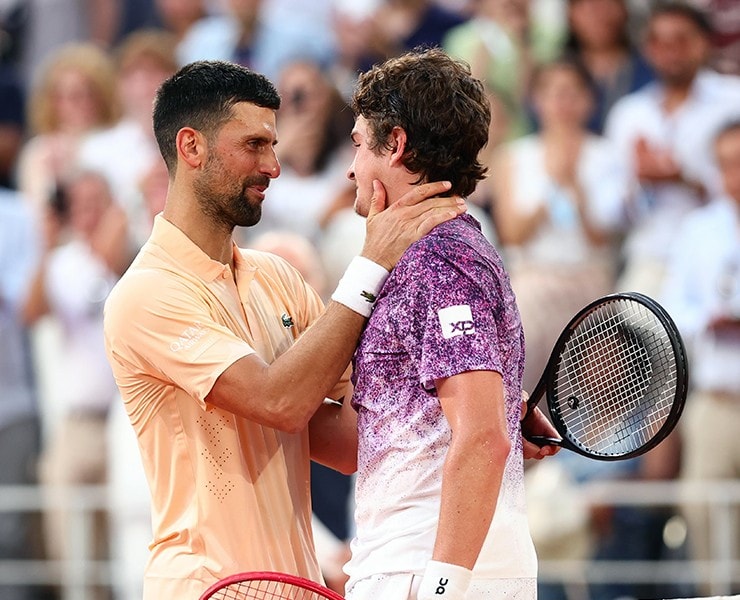 Djokovic vỡ mộng Grand Slam thứ 25 sau màn ngược dòng kinh điển của Joao Fonseca tại Roland Garros