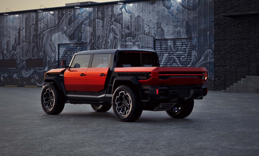 GMC Hummer X Concept: Xe địa hình điện tích hợp drone trinh sát vật cản