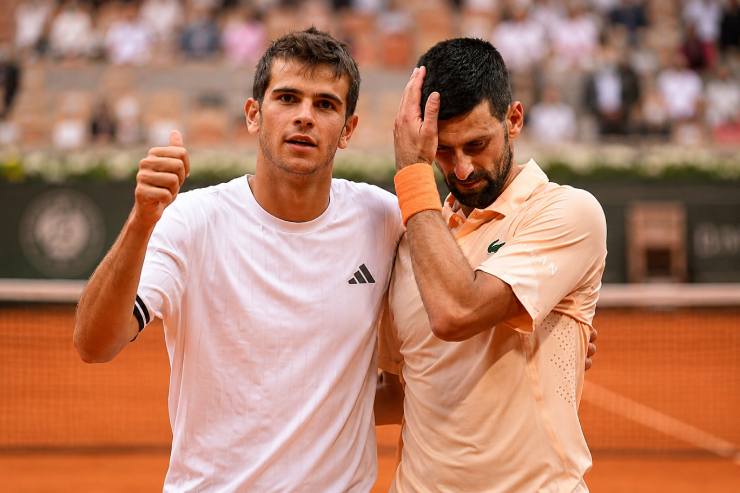 Novak Djokovic văng khỏi top 5 thế giới, 'truyền nhân Nadal' bứt phá kỷ lục tại Roland Garros