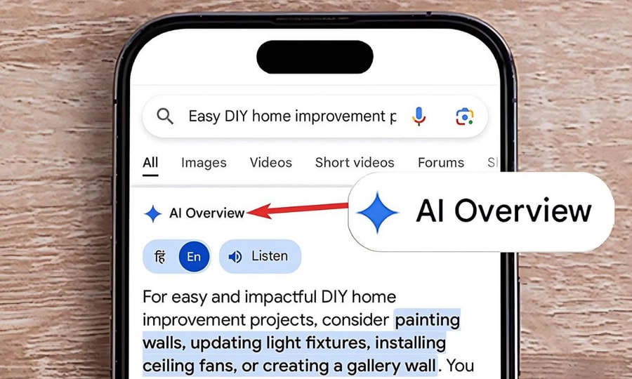 Mẹo ẩn kết quả AI trên Google để quay lại giao diện tìm kiếm truyền thống