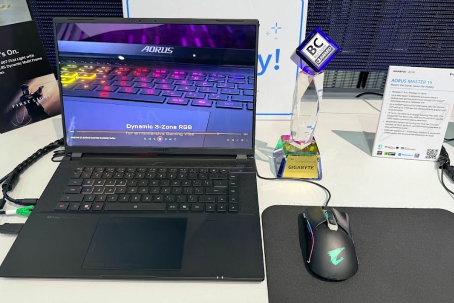 Gigabyte trình làng dải laptop AI gaming trang bị RTX 50 series tại Computex 2026