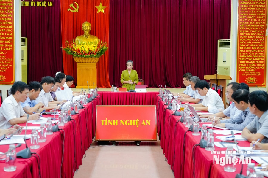 Nghệ An xây dựng hệ thống đánh giá mức độ hoàn thành nhiệm vụ của cán bộ thuộc diện Ban Thường vụ Tỉnh ủy quản lý