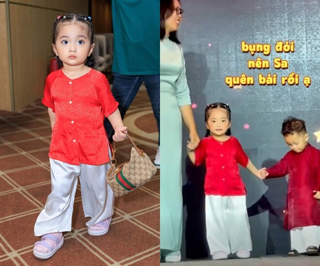 Ái nữ út nhà Khánh Thi - Phan Hiển bộc lộ năng khiếu nghệ thuật và chiều cao nổi bật