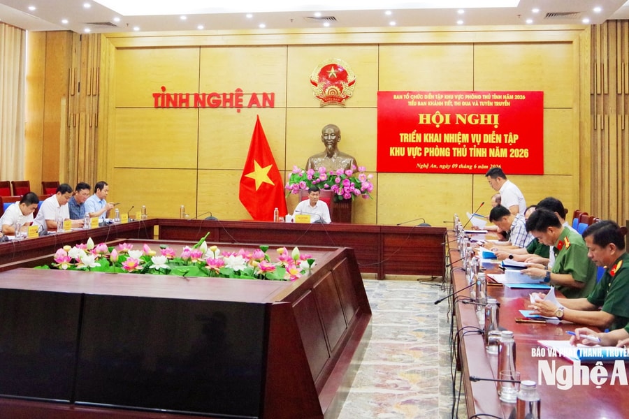 Tiểu ban Khánh tiết, Thi đua và Tuyên truyền triển khai nhiệm vụ diễn tập khu vực phòng thủ tỉnh năm 2026