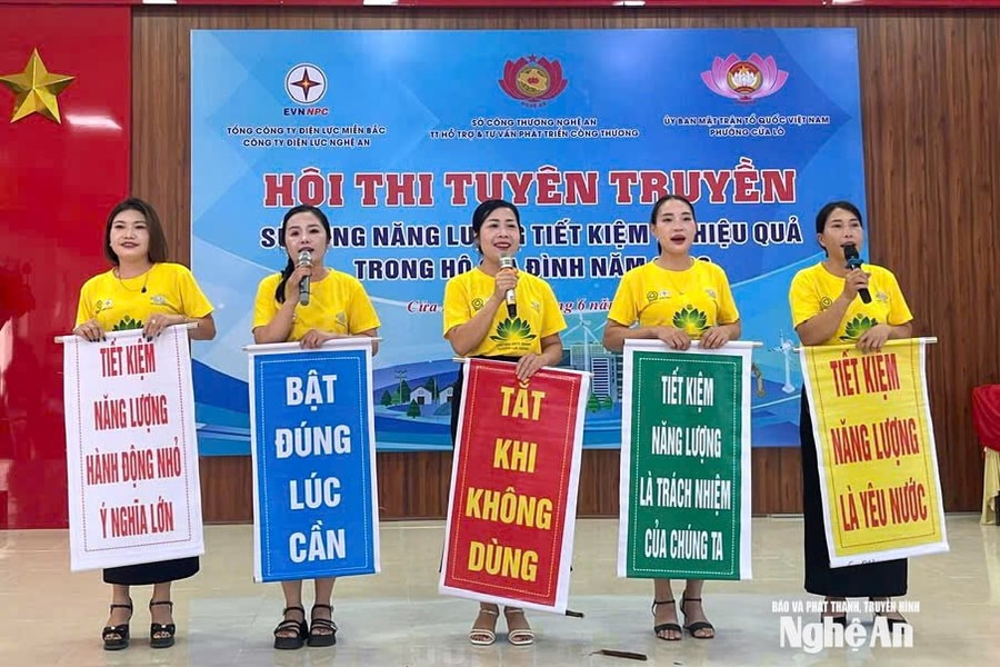 Hội thi tuyên truyền sử dụng năng lượng tiết kiệm và hiệu quả trong gia đình