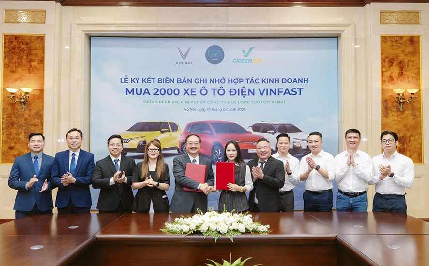 Huy Long mua 2.000 ô tô điện VinFast nhằm mở rộng dịch vụ vận tải xanh toàn quốc