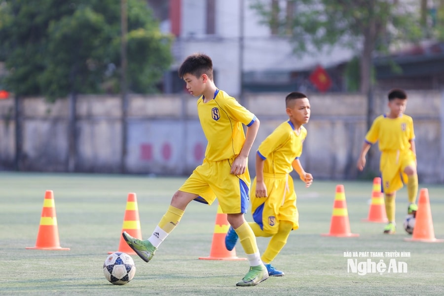 U11 Sông Lam Nghệ An đối đầu đội bóng láng giềng tại vòng loại U11 Quốc gia