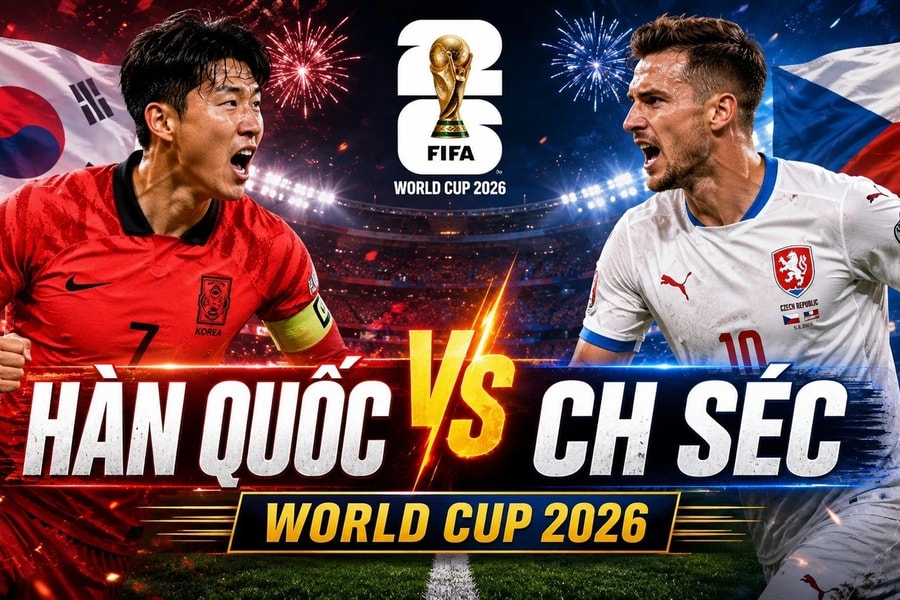 Link trực tiếp bóng đá hôm nay Hàn Quốc và CH Séc tại World Cup 2026