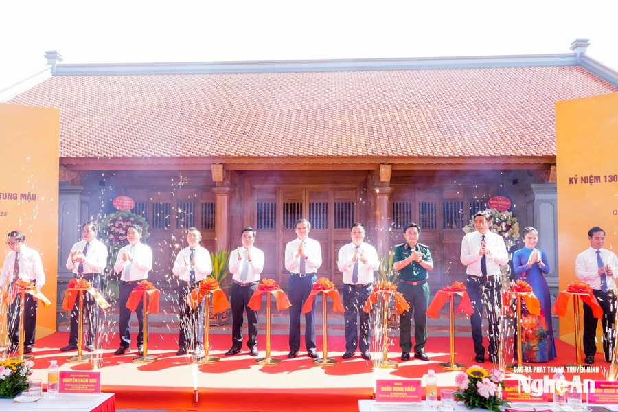 Khánh thành Dự án Tu bổ, tôn tạo Di tích nhà thờ và mộ đồng chí Hồ Tùng Mậu