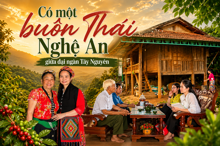 Có một buôn Thái Nghệ An giữa đại ngàn Tây Nguyên