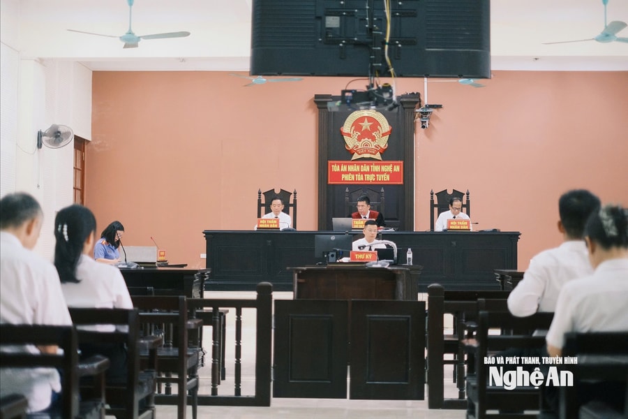 Nghệ An tổ chức phiên toà trực tuyến đến 17 tỉnh, thành và 130 phường, xã