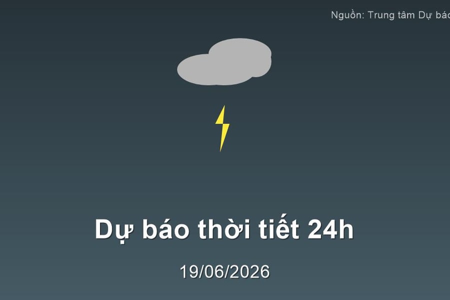 Thời tiết đất liền 24h tới (20/06/2026): Bắc Bộ nắng nóng gay gắt, Nam Bộ có mưa dông