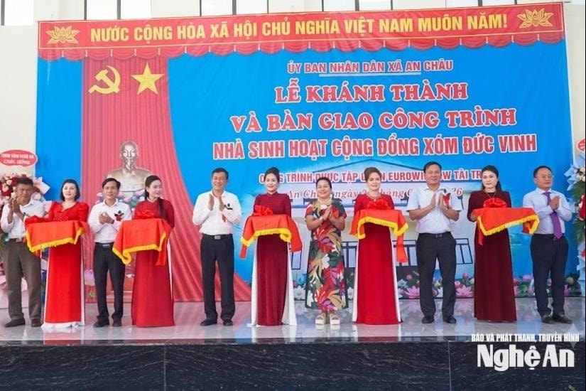 Xã An Châu khánh thành nhà sinh hoạt cộng đồng xóm Đức Vinh