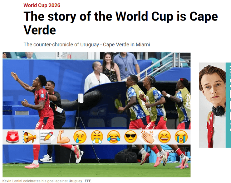 Cape Verde hòa Uruguay 2-2: "Tý hon" viết tiếp câu chuyện cổ tích tại World Cup 2026