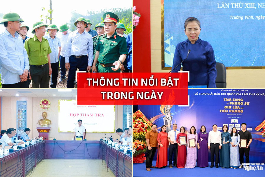 Nghệ An: Thông tin nổi bật ngày 22/6