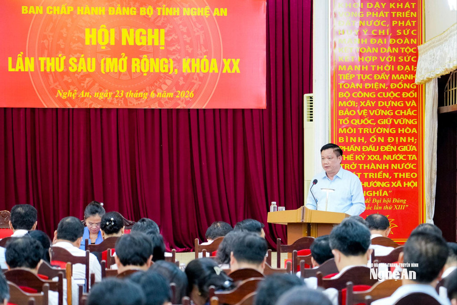 Bế mạc Hội nghị lần thứ sáu Ban Chấp hành Đảng bộ tỉnh mở rộng