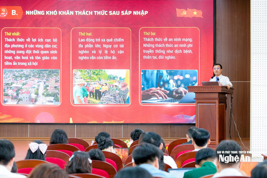 Khai mạc chung kết Hội thi báo cáo viên, tuyên truyền viên giỏi tỉnh Nghệ An năm 2026