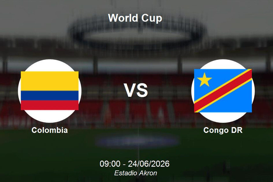 Trực tiếp Colombia vs CHDC Congo: Đội hình xuất phát