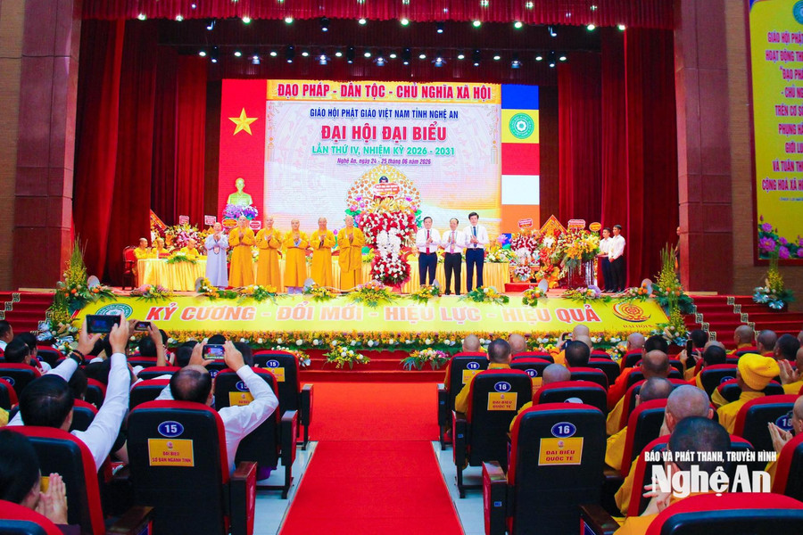 Đại hội đại biểu Phật giáo tỉnh Nghệ An lần thứ IV, nhiệm kỳ 2026 - 2031