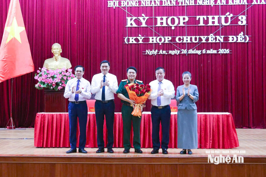 HĐND tỉnh Nghệ An bầu bổ sung Ủy viên UBND tỉnh, nhiệm kỳ 2026 - 2031