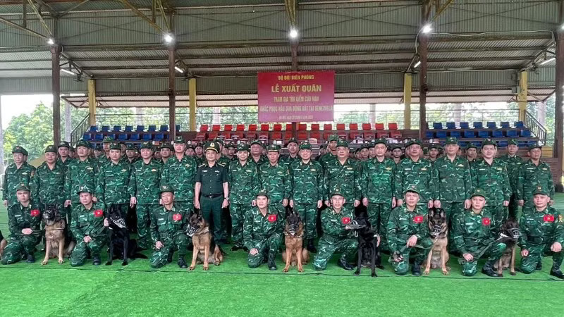 Đoàn cán bộ, chiến sĩ Bộ đội Biên phòng lên đường hỗ trợ khắc phục thảm họa động đất tại Venezuela