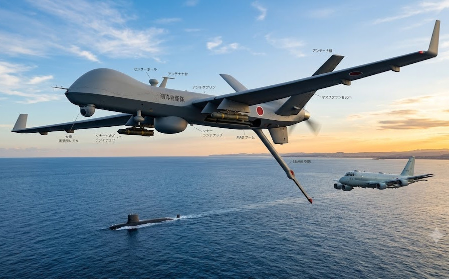 Nhật Bản và Airbus hợp tác phát triển máy bay không người lái săn tàu ngầm Eurodrone