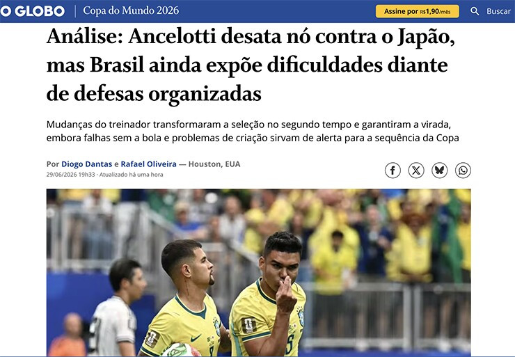 Brazil ngược dòng kịch tính 2-1 trước Nhật Bản: Khi đẳng cấp ngôi sao che mờ sự bế tắc