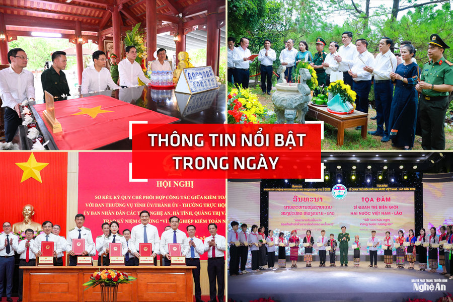 Nghệ An: Thông tin nổi bật ngày 5/7