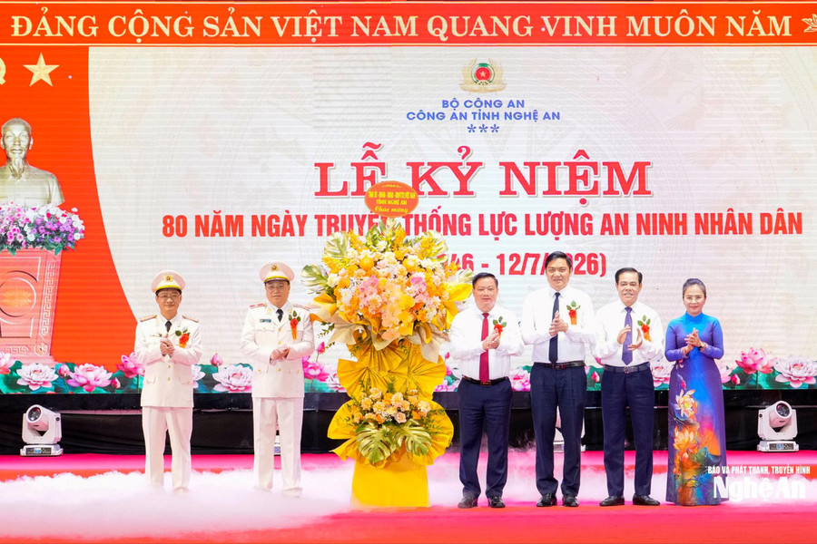 Công an Nghệ An kỷ niệm 80 năm ngày truyền thống lực lượng An ninh nhân dân