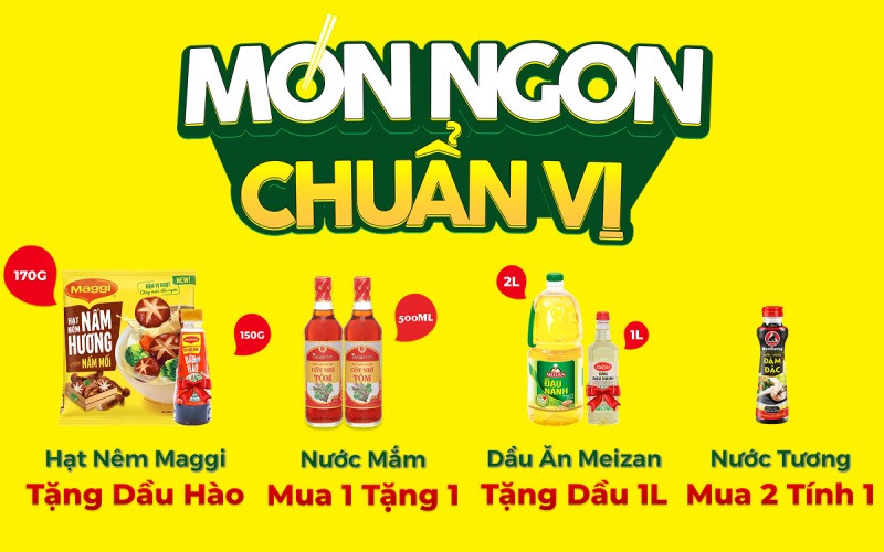 Mẹo tiết kiệm chi phí nhà bếp với đại tiệc gia vị giảm sâu đến 69K