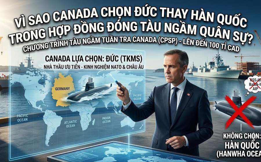 Canada chọn tập đoàn Đức TKMS đóng tàu ngầm thế hệ mới thay vì Hàn Quốc