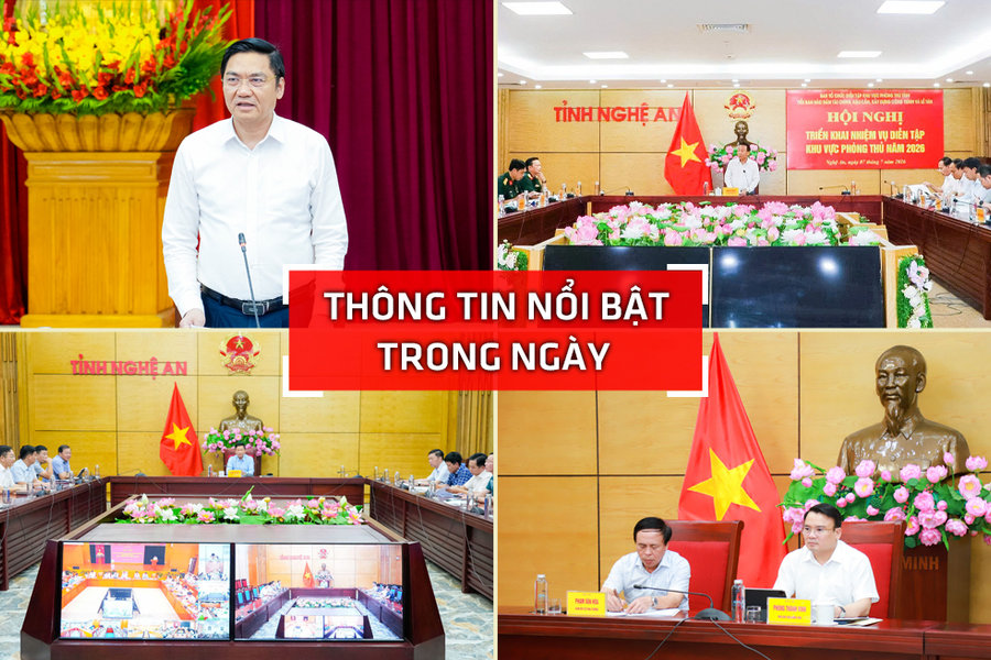 Nghệ An: Thông tin nổi bật ngày 7/7