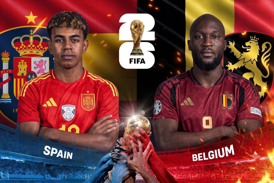 Tứ kết World Cup 2026: Tây Ban Nha đấu Bỉ - Hàng thủ thép đối đầu hỏa lực hạng nặng