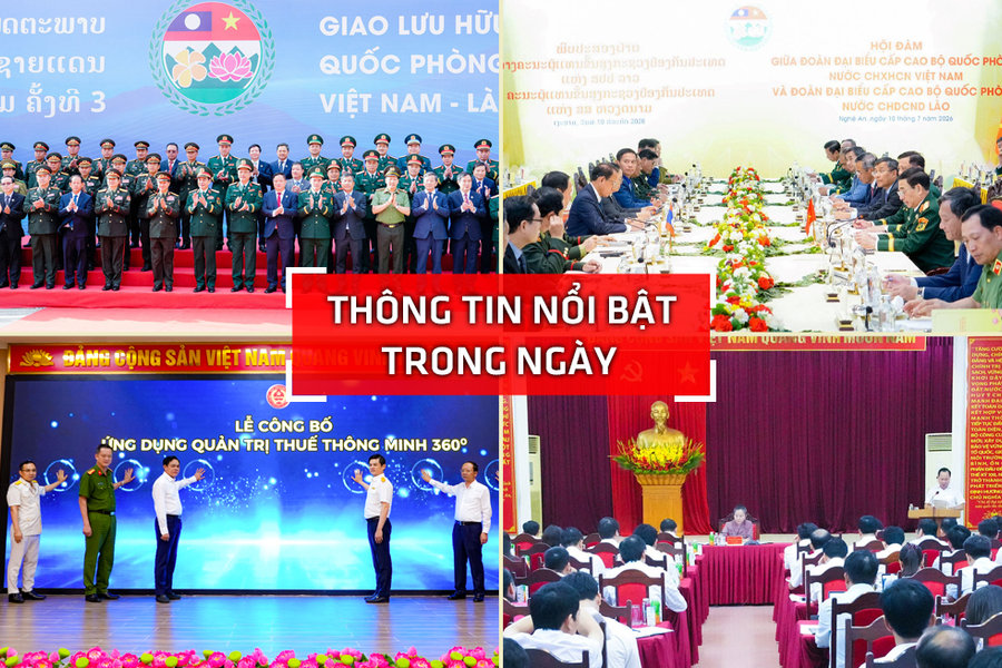 Nghệ An: Thông tin nổi bật ngày 10/7