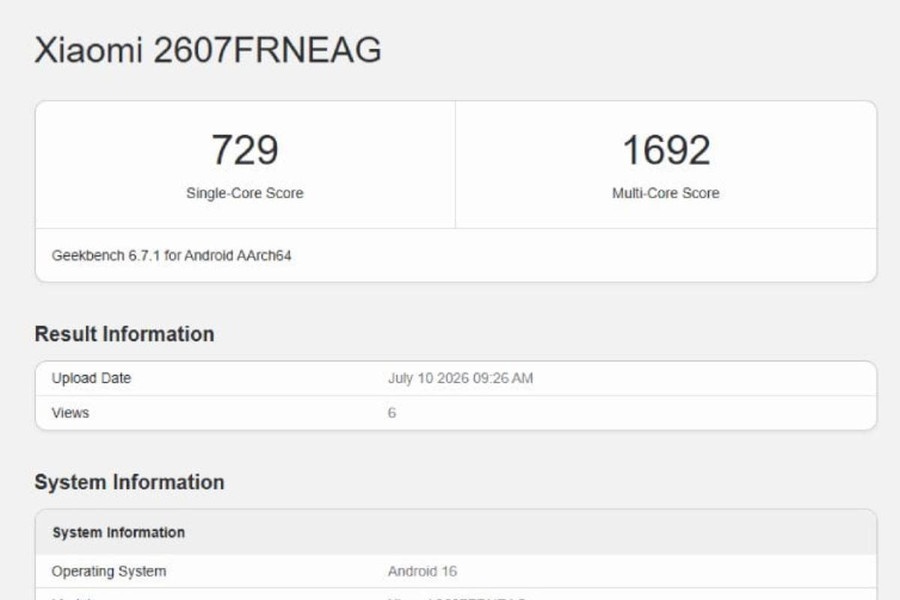 Phân tích Redmi 17C 5G qua dữ liệu Geekbench: Chiến lược tái định nghĩa phân khúc giá rẻ