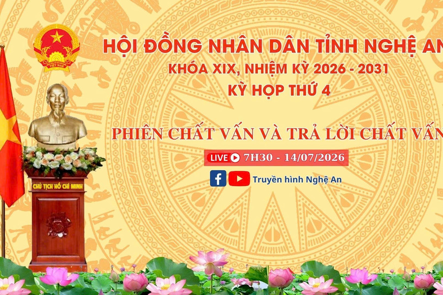 [🔴Trực tiếp] Phiên chất vấn và trả lời chất vấn - Kỳ họp thứ 4, HĐND tỉnh Nghệ An Khóa XIX