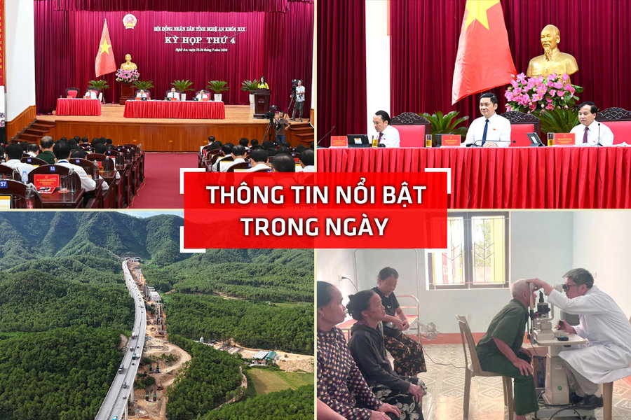 Nghệ An: Thông tin nổi bật ngày 14/7