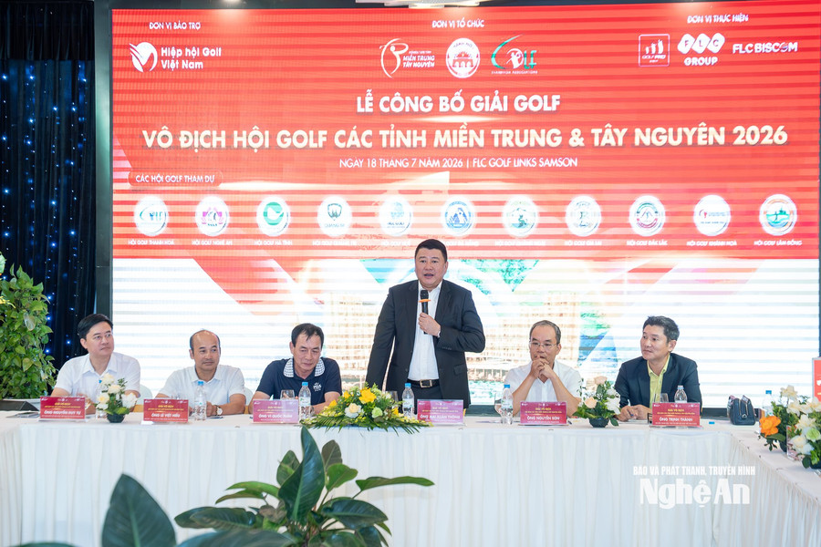 Giải Vô địch Hội Golf các tỉnh miền Trung và Tây Nguyên 2026: Chủ nhà Thanh Hóa tạo dấu ấn với chính sách hỗ trợ chưa từng có
