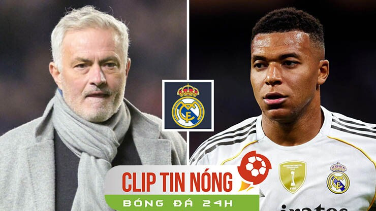 Mourinho và bài toán hàng công Real Madrid: Kylian Mbappe không còn là trung phong bất khả xâm phạm