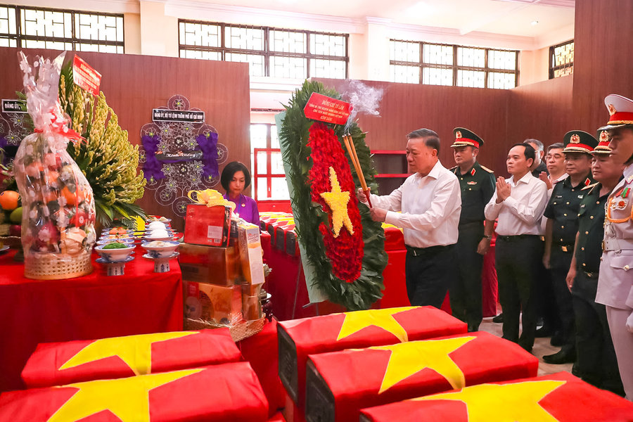Tổng Bí thư, Chủ tịch nước: Mỗi bộ hài cốt liệt sĩ là sự trở về của một phần lịch sử