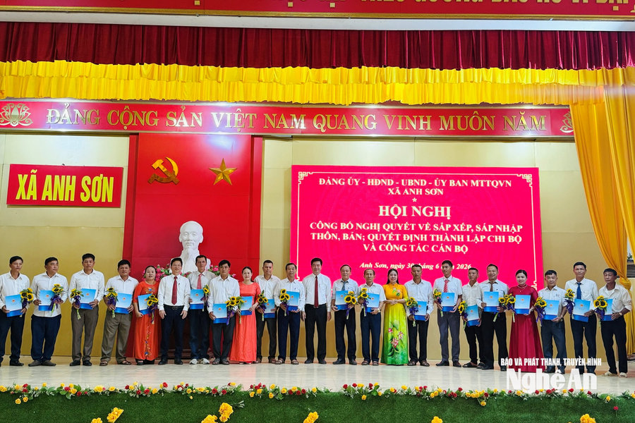 Nghệ An: Nâng cao năng lực lãnh đạo của tổ chức đảng ở cơ sở sau sáp nhập
