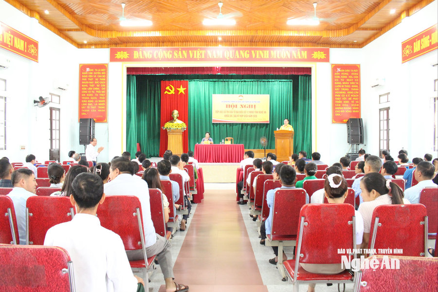 Đại biểu HĐND tỉnh Nghệ An khóa XIX tiếp xúc cử tri xã Quỳnh Anh sau Kỳ họp thứ 4
