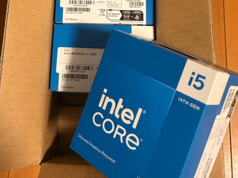 Sự cố hy hữu tại Amazon Nhật Bản: Khách nhận 5 CPU Intel Core i5-14400 dù chỉ đặt mua một