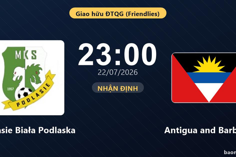 Nhận định Podlasie Biała Podlaska vs Antigua and Barbuda: đội hình dự kiến