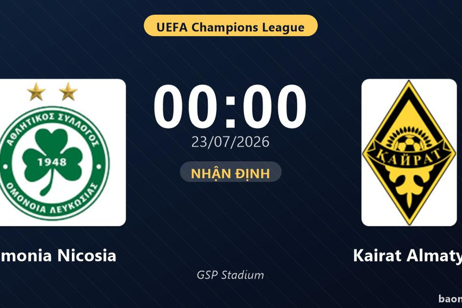 Nhận định Omonia Nicosia vs Kairat Almaty: đội hình dự kiến